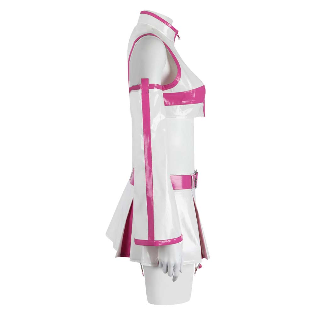 2.5 Dimensional Seduction Ririsa Amano Women White Pink Dress Set Cosp TrendsinCosplay 2.5 Dimensional Seduction Ririsa Amano Women White Pink Dress Set Cosp TrendsinCosplay
