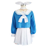 Anime Blue Archive The Animation Arona Women Blue Dress Cosplay Costume Outfits Halloween Carnival Suit