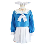 Blue Archive The Animation Arona Women Blue Dress Cosplay Costume Outfits Halloween Carnival Suit