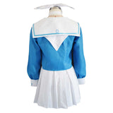 Anime Blue Archive The Animation Arona Women Blue Dress Cosplay Costume Outfits Halloween Carnival Suit