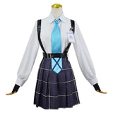 Anime Blue Archive The Animation Takanashi Hoshino Women Blue Uniform Dress Cosplay Costume