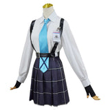 Anime Blue Archive The Animation Takanashi Hoshino Women Blue Uniform Dress Cosplay Costume