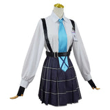 Anime Blue Archive The Animation Takanashi Hoshino Women Blue Uniform Dress Cosplay Costume