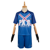 Anime Blue Lock Charles Chevalier Blue Team Uniform Cosplay Costume Outfits Halloween Carnival Suit