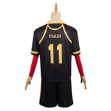 Anime Blue Lock Isagi Yoichi Black Red Team Uniform Cosplay Costume Outfits Halloween Carnival Suit