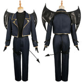 Blue Lock Mikage Reo Dark Blue Devil Outfit Cosplay Costume Outfits Halloween Carnival Suit