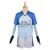 Anime Blue Lock Nagi Seishiro Blue Team Uniform Cosplay Costume Outfits Halloween Carnival Suit