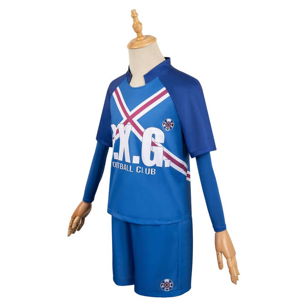 Blue Lock Rin Itoshi Blue Team Uniform Cosplay Costume Outfits Hallowe ...