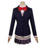 Anime Dandadan Aira Shiratori Women Blue Uniform Dress Cosplay Costume Outfits Halloween Carnival Suit