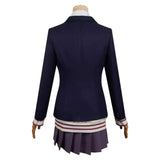 Anime Dandadan Aira Shiratori Women Blue Uniform Dress Cosplay Costume Outfits Halloween Carnival Suit