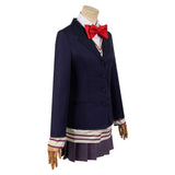 Anime Dandadan Aira Shiratori Women Blue Uniform Dress Cosplay Costume Outfits Halloween Carnival Suit