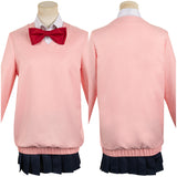 Anime Dandadan Momo Ayase Women Pink Uniform Dress Cosplay Costume Outfits Halloween Carnival Suit