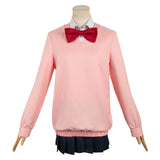Anime Dandadan Momo Ayase Women Pink Uniform Dress Cosplay Costume Outfits Halloween Carnival Suit