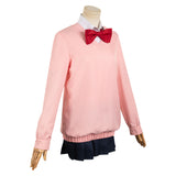 Anime Dandadan Momo Ayase Women Pink Uniform Dress Cosplay Costume Outfits Halloween Carnival Suit