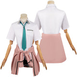 Anime Days with My Stepsister Saki Ayase Women Pink Outfit Cosplay Costume Outfits Halloween Carnival Suit