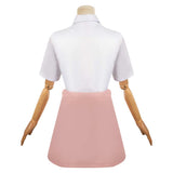Anime Days with My Stepsister Saki Ayase Women Pink Outfit Cosplay Costume Outfits Halloween Carnival Suit