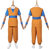 Anime Dragon Ball DAIMA 2024 Son Goku Kids Children Yellow Outfit Cosplay Costume