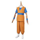 Anime Dragon Ball DAIMA 2024 Son Goku Kids Children Yellow Outfit Cosplay Costume