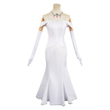 Anime Emilia Women White Dress Cosplay Costume Outfits Halloween Carnival Suit