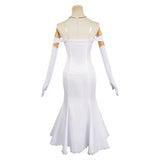 Anime Emilia Women White Dress Cosplay Costume Outfits Halloween Carnival Suit