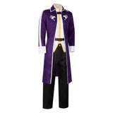 Anime Fairy Tail Gray Fullbuster Purple Outfit Cosplay Costume Outfits Halloween Carnival Suit