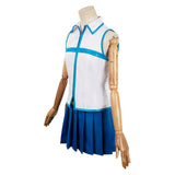 Anime Fairy Tail Lucy Heartfilia Women Blue Dress Cosplay Costume Outfits Halloween Carnival Suit