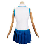 Anime Fairy Tail Lucy Heartfilia Women Blue Dress Cosplay Costume Outfits Halloween Carnival Suit