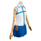 Anime Fairy Tail Lucy Heartfilia Women Blue Dress Cosplay Costume Outfits Halloween Carnival Suit