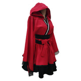 Anime Fullmetal Alchemist Edward Elric Women Red Dress Cosplay Costume Outfits Halloween Carnival Suit