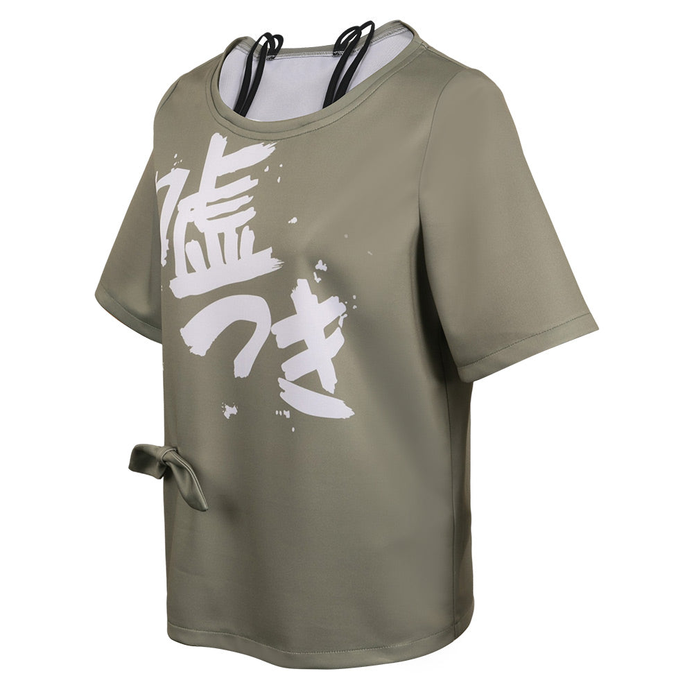 Girls Band Cry 2024 Subaru Awa Green Unisex T-shirt Cosplay