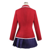 Anime Guilty Crown Yuzuriha Inori Women Red Dress Cosplay Costume Outfits Halloween Carnival Suit