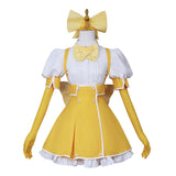 Anime Gushing over Magical Girls Tenkawa Kaoruko Women Yellow Dress Cosplay Costume Outfits Halloween Carnival Suit