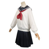 Anime How to Become Ordinary Yuki Osanai Women White Uniform Dress Cosplay Costume