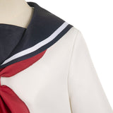 Anime How to Become Ordinary Yuki Osanai Women White Uniform Dress Cosplay Costume