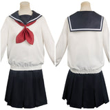Anime How to Become Ordinary Yuki Osanai Women White Uniform Dress Cosplay Costume