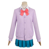 Anime Kimi ni Todoke: From Me to You 2024 Ume Kurumizawa Women Purple Uniform Dress Cosplay Costume