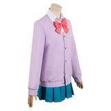 Anime Kimi ni Todoke: From Me to You 2024 Ume Kurumizawa Women Purple Uniform Dress Cosplay Costume