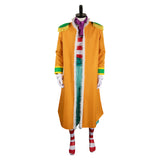 Anime One Piece Buggy Yellow Outfit Cosplay Costume Outfits Halloween Carnival Suit