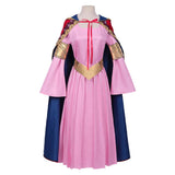 Anime One Piece Nefertari Vivi Women Pink Dress With Cloak Cosplay Costume Outfits Halloween Carnival Suit