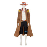 Anime One Piece Portgas D. Ace Brown Outfit Cosplay Costume Outfits Halloween Carnival Suit