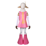 Anime One Piece PUNK-05 Atlas Kids Children Pink Dress Set Cosplay Costume Outfits Halloween Carnival Suit