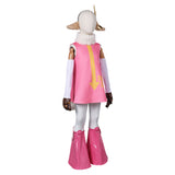 Anime One Piece PUNK-05 Atlas Kids Children Pink Dress Set Cosplay Costume Outfits Halloween Carnival Suit