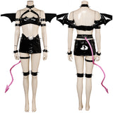 Panty & Stocking with Garterbelt Scanty Demon Women Black Sexy Outfit Cosplay Costume