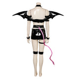 Anime Panty & Stocking with Garterbelt Scanty Demon Women Black Sexy Outfit Cosplay Costume