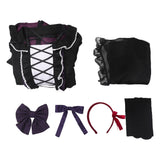 Anime Puella Magi Madoka Magica Homura Akemi Women Black Gothic Dress Cosplay Costume Outfits Halloween Carnival Suit