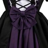 Anime Puella Magi Madoka Magica Homura Akemi Women Black Gothic Dress Cosplay Costume Outfits Halloween Carnival Suit