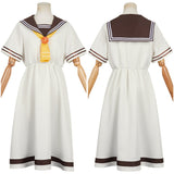 Too Many Losing Heroines! Kaju Nukumizu Women White Dress Cosplay Costume Outfits Halloween Carnival Suit