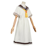 Anime Too Many Losing Heroines! Kaju Nukumizu Women White Dress Cosplay Costume Outfits Halloween Carnival Suit