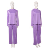 Ann Droid Linda Women Purple Nurse Uniform Cosplay Costume Outfit Halloween Carnival Suit