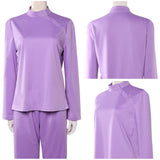 Ann Droid Linda Women Purple Nurse Uniform Cosplay Costume Outfit Halloween Carnival Suit